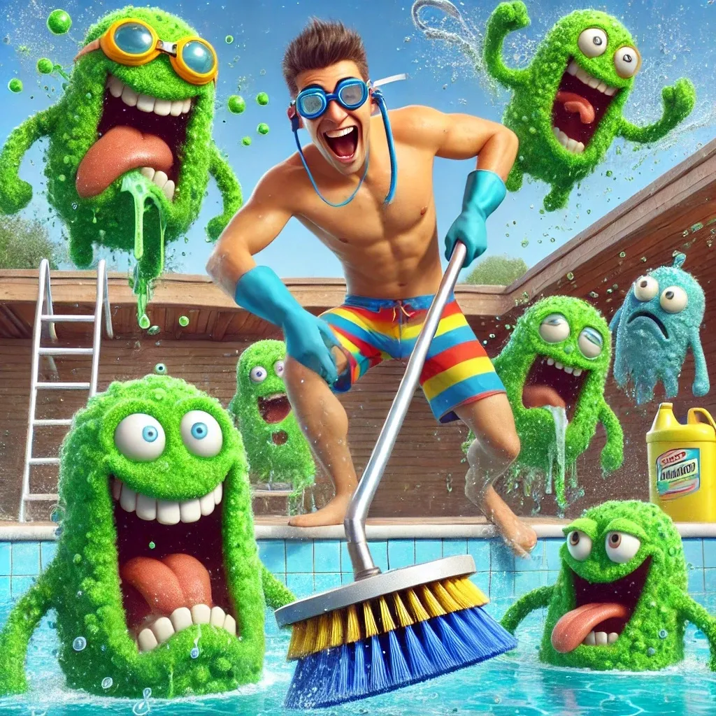 pool brushing prevents algae blooms and keeps pool surfaces clean
