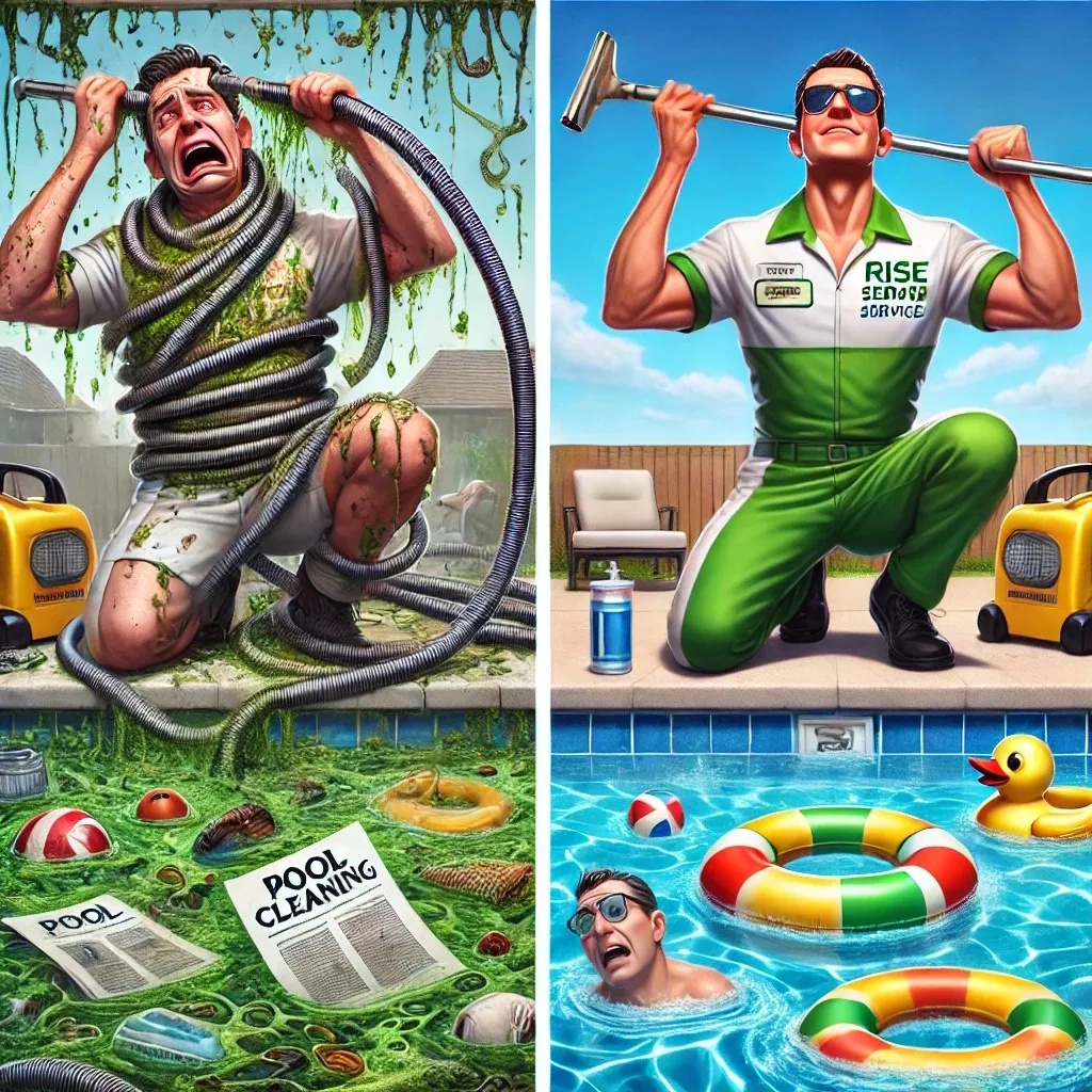 Do it yourself vs hiring a professional pool maintenance service.